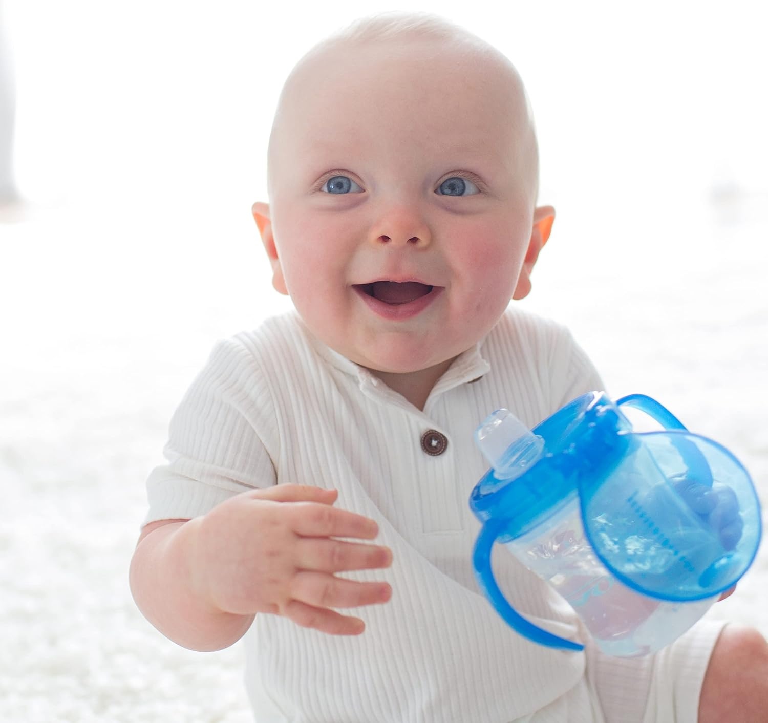 image:imageDr Browns Milestones Soft Spout Sippy Cup with Handles BPAFree Blue StarBlue Star