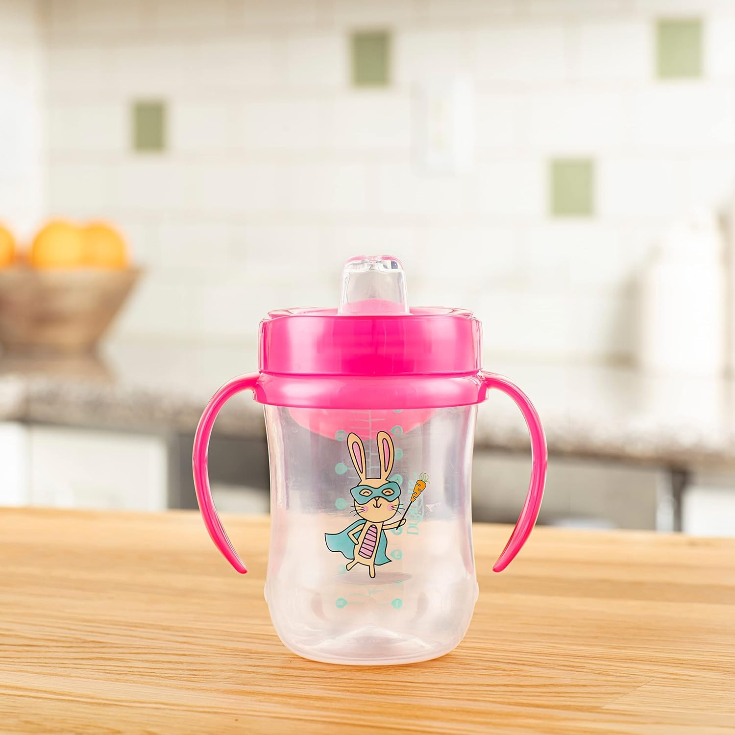 image:imageDr Browns Milestones Soft Spout Sippy Cup with Handles BPAFree Blue StarPink Bunny Hero