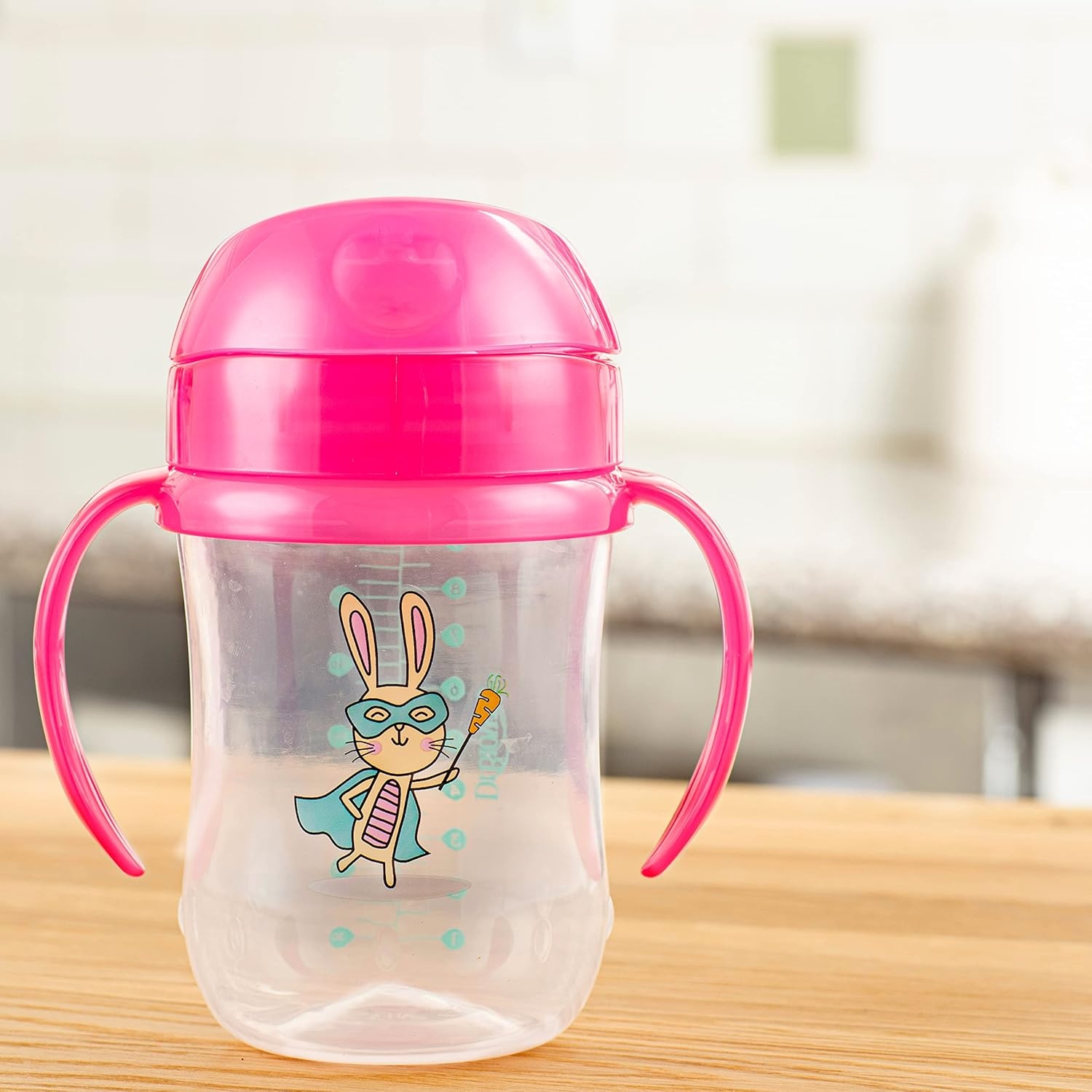 image:imageDr Browns Milestones Soft Spout Sippy Cup with Handles BPAFree Blue StarPink Bunny Hero