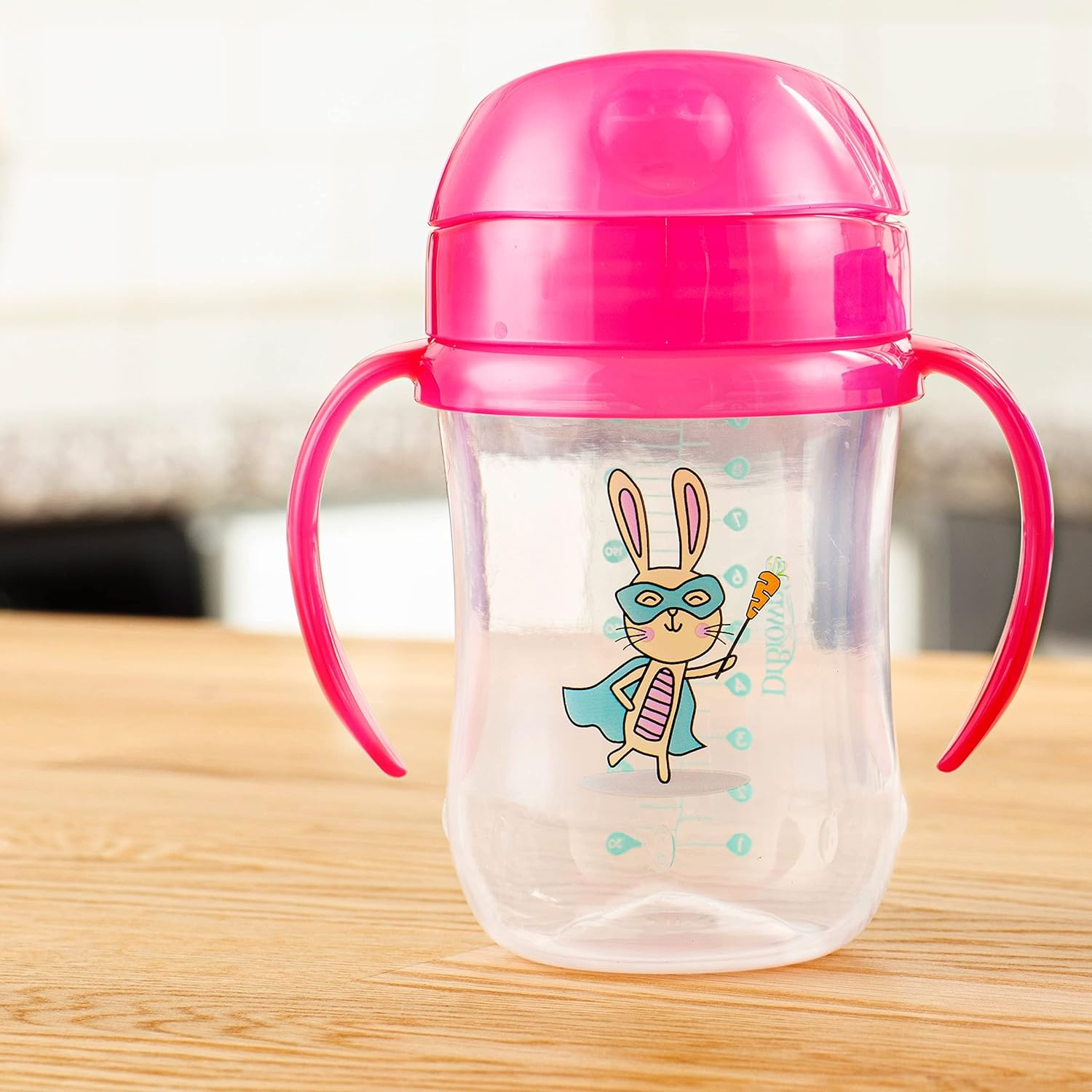 image:imageDr Browns Milestones Soft Spout Sippy Cup with Handles BPAFree Blue StarPink Bunny Hero