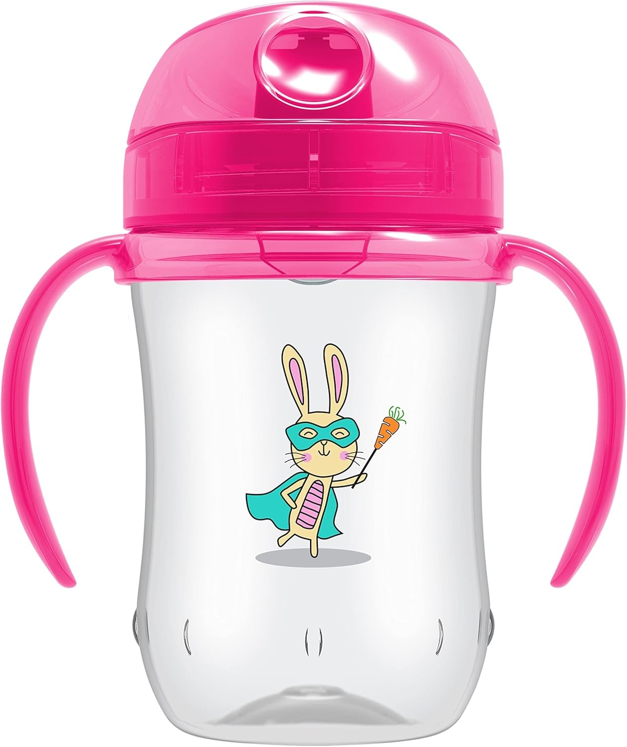 image:imageDr Browns Milestones Soft Spout Sippy Cup with Handles BPAFree Blue StarPink Bunny Heroe