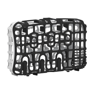 image:imageDr Browns Dishwasher Basket for Small Baby Bottle Parts Pacifiers and Accessories Clean Store and Organize Newborn Essentials BPA FreeBlack