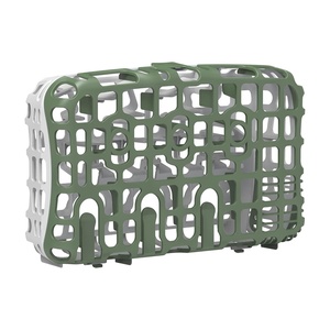 image:imageDr Browns Dishwasher Basket for Small Baby Bottle Parts Pacifiers and Accessories Clean Store and Organize Newborn Essentials BPA FreeGreen