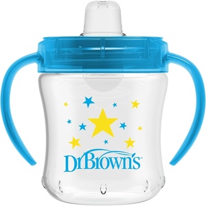 image:imageDr Browns Milestones Soft Spout Sippy Cup with Handles BPAFree Blue StarBlue Star