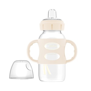 image:imageDr Browns Milestones WideNeck Sippy Spout Bottle with Silicone Handles 9 oz270 mL Ecru 1PackEcru