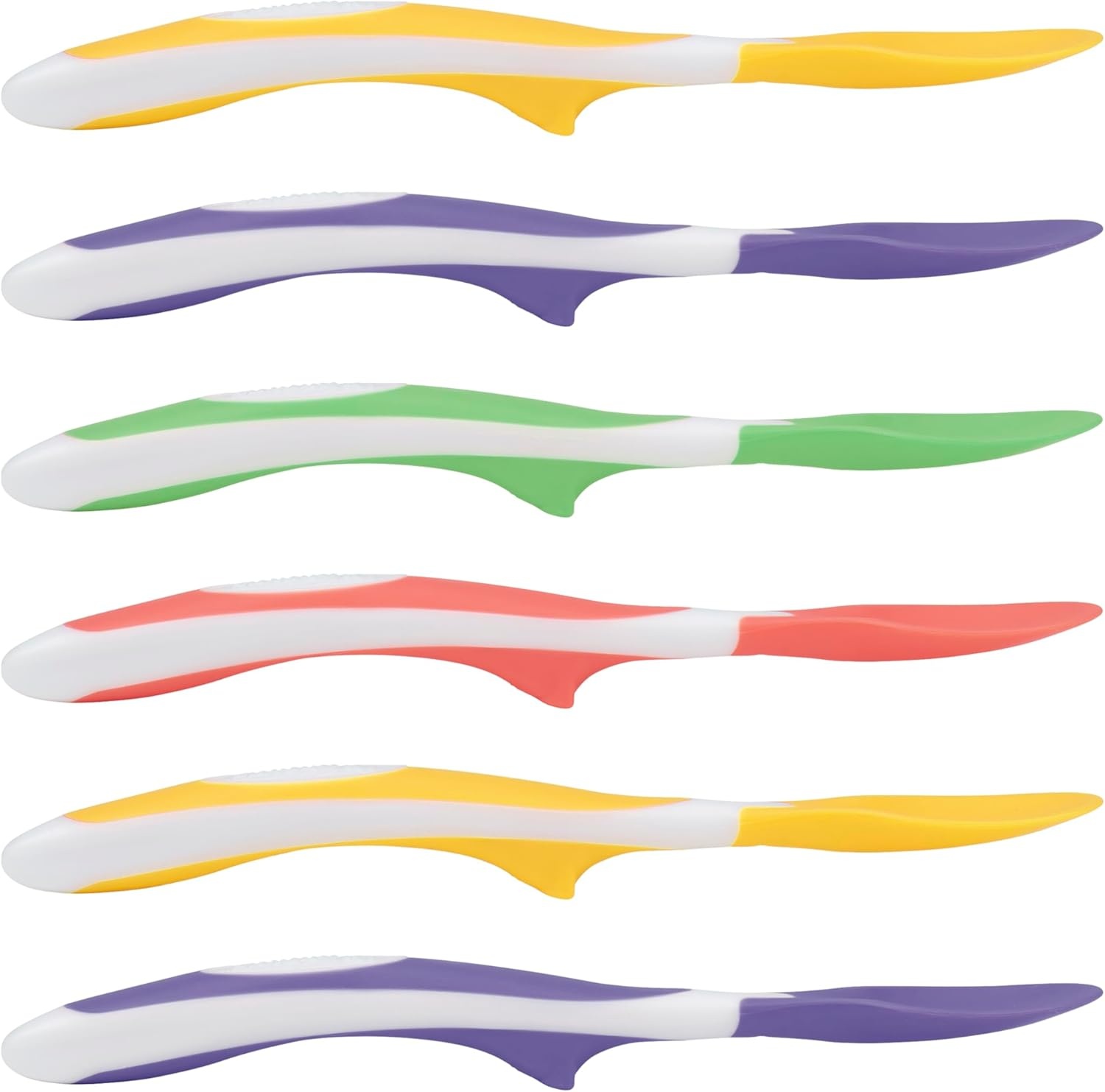image:imageDr Browns Designed to Nourish SoftTip Toddler Feeding Spoons 6 Pack Assorted Set Colors May VarySoftTip Toddler Feeding Spoons 6 Pack