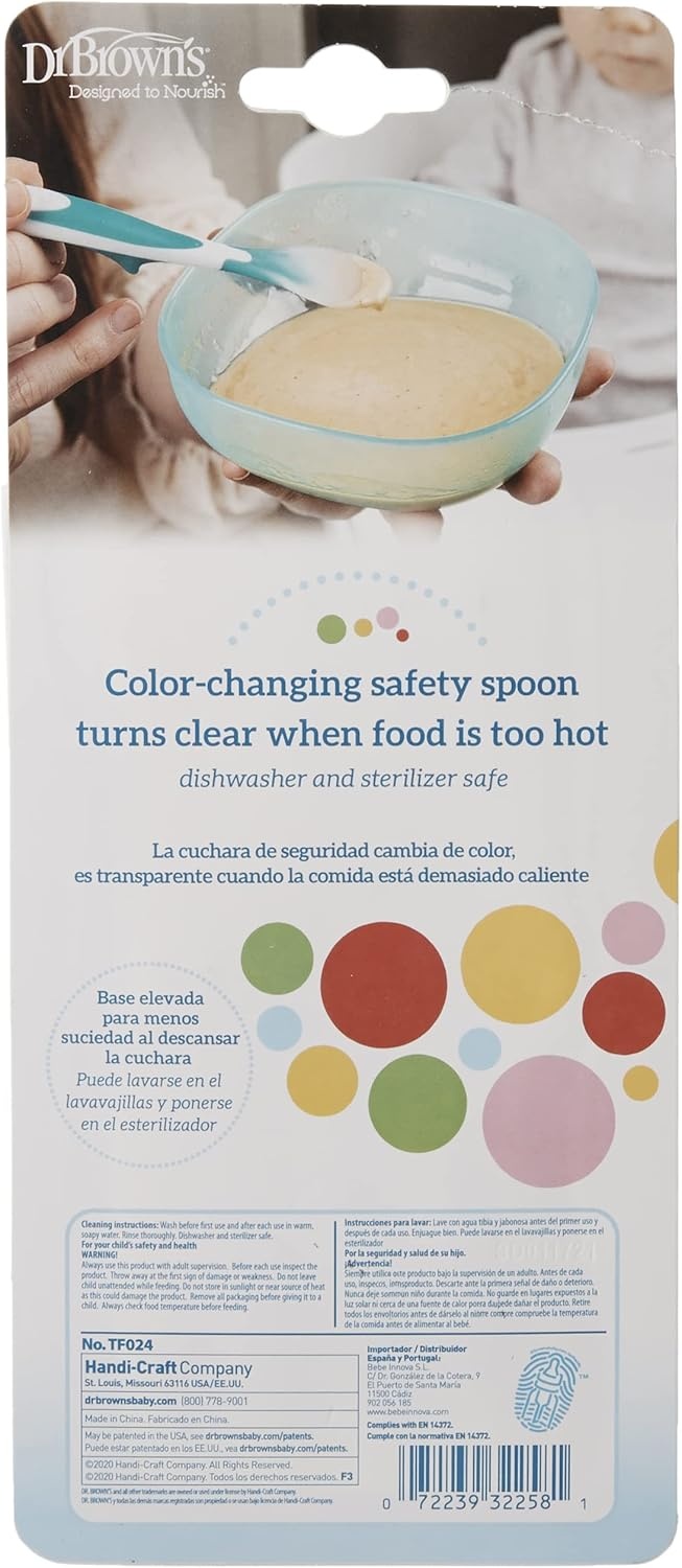 image:imageDr Browns Designed to Nourish TempCheck Spoons 4Pack BlueTempCheck ColorChange Spoons