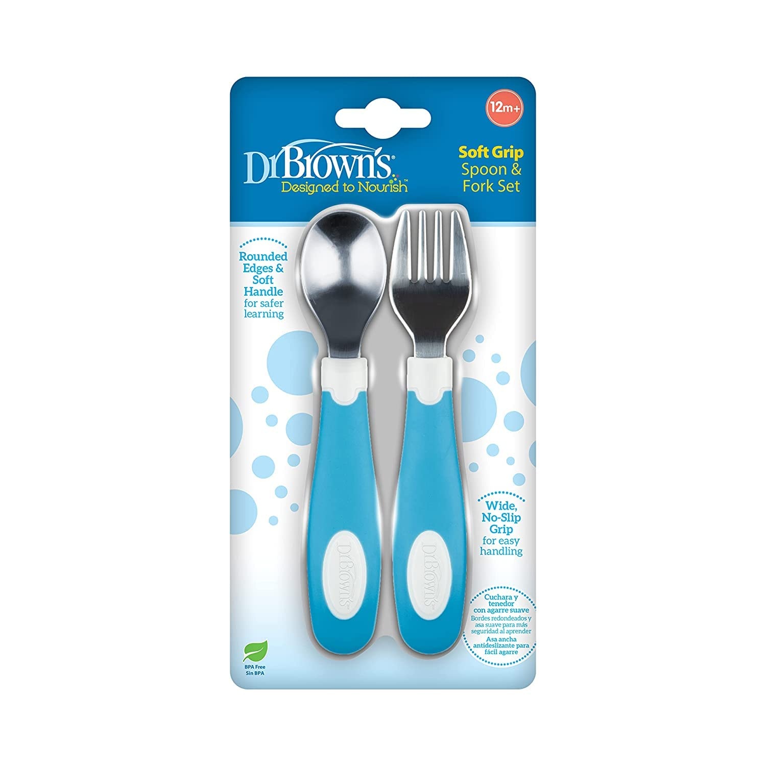 image:imageDr Browns NoSlip Strong Suction Bowls for Babies and Toddlers Baby Led Feeding 2Pack BPA Free 4mWhite Blue