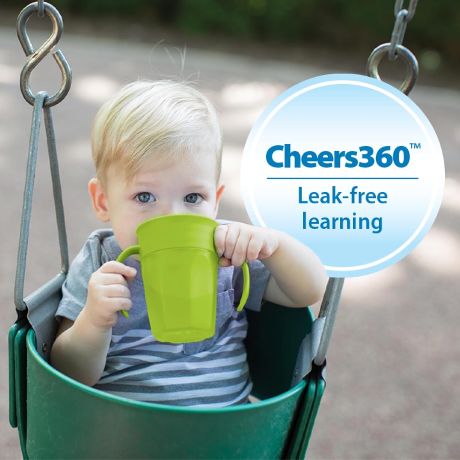 image:imageDr Browns Toddler Feeding Starter Set Travel Bundle with Cheers360 Spoutless Training Cup with Handles 6m 4 PieceDark Blue Starter Set