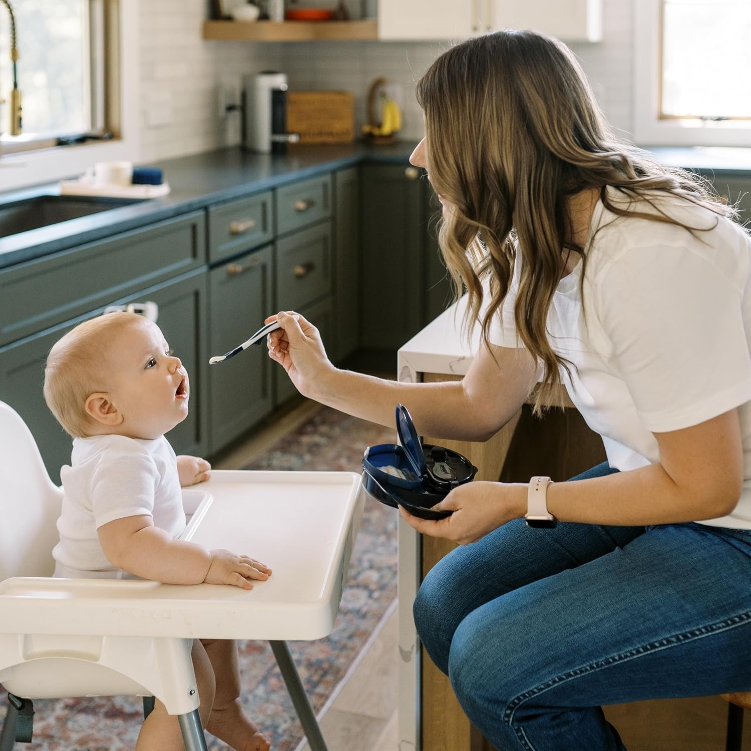 image:imageDr Browns Toddler Feeding Starter Set Travel Bundle with Cheers360 Spoutless Training Cup with Handles 6m 4 PieceDark Blue Starter Set