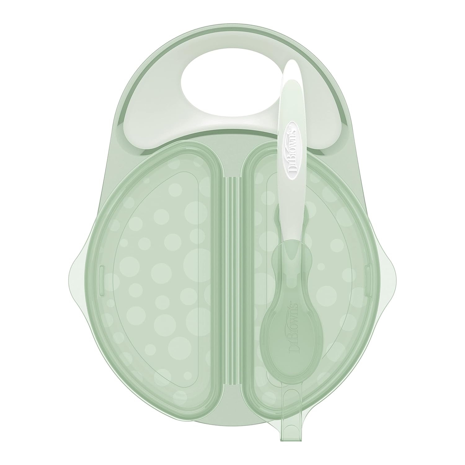 image:imageDr Browns Toddler Feeding Starter Set Travel Bundle with Cheers360 Spoutless Training Cup with Handles 6m 4 PieceLight Green Value Pack