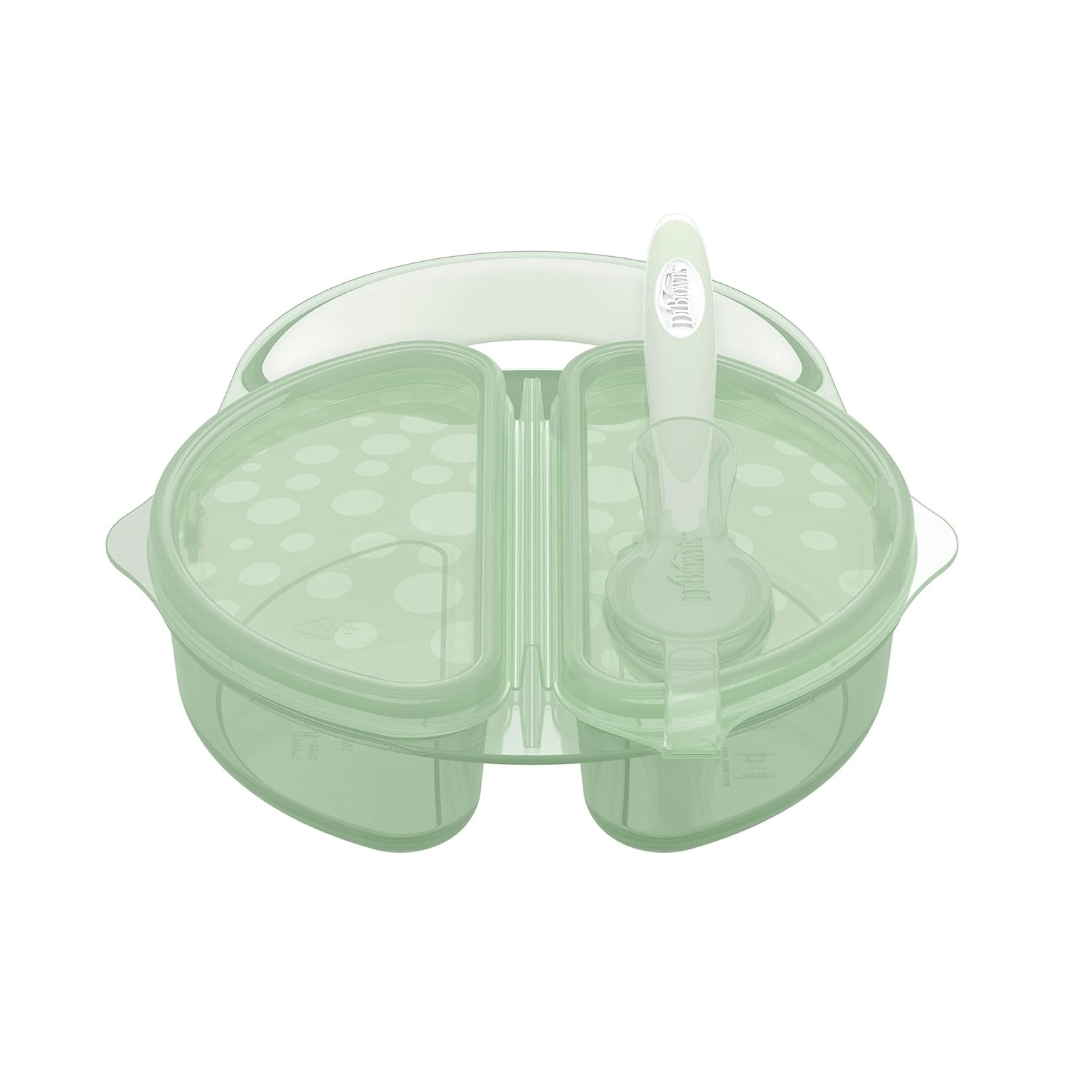 image:imageDr Browns Toddler Feeding Starter Set Travel Bundle with Cheers360 Spoutless Training Cup with Handles 6m 4 PieceLight Green Value Pack