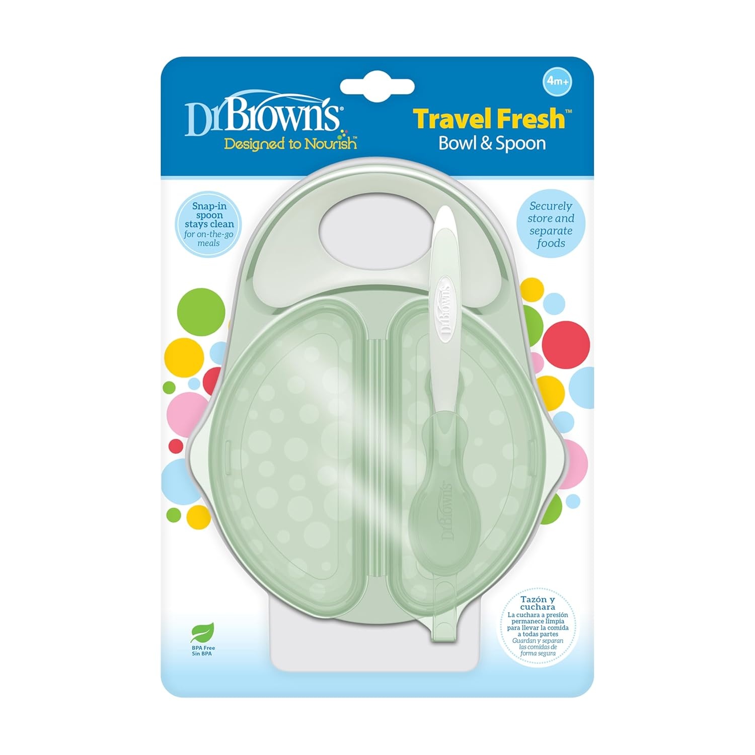 image:imageDr Browns Toddler Feeding Starter Set Travel Bundle with Cheers360 Spoutless Training Cup with Handles 6m 4 PieceLight Green Value Pack