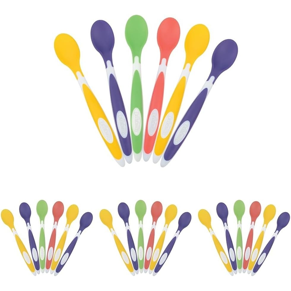 image:imageDr Browns Designed to Nourish SoftTip Toddler Feeding Spoons 6 Pack Assorted Set Colors May VarySoftTip Toddler Feeding Spoons 24 Pack