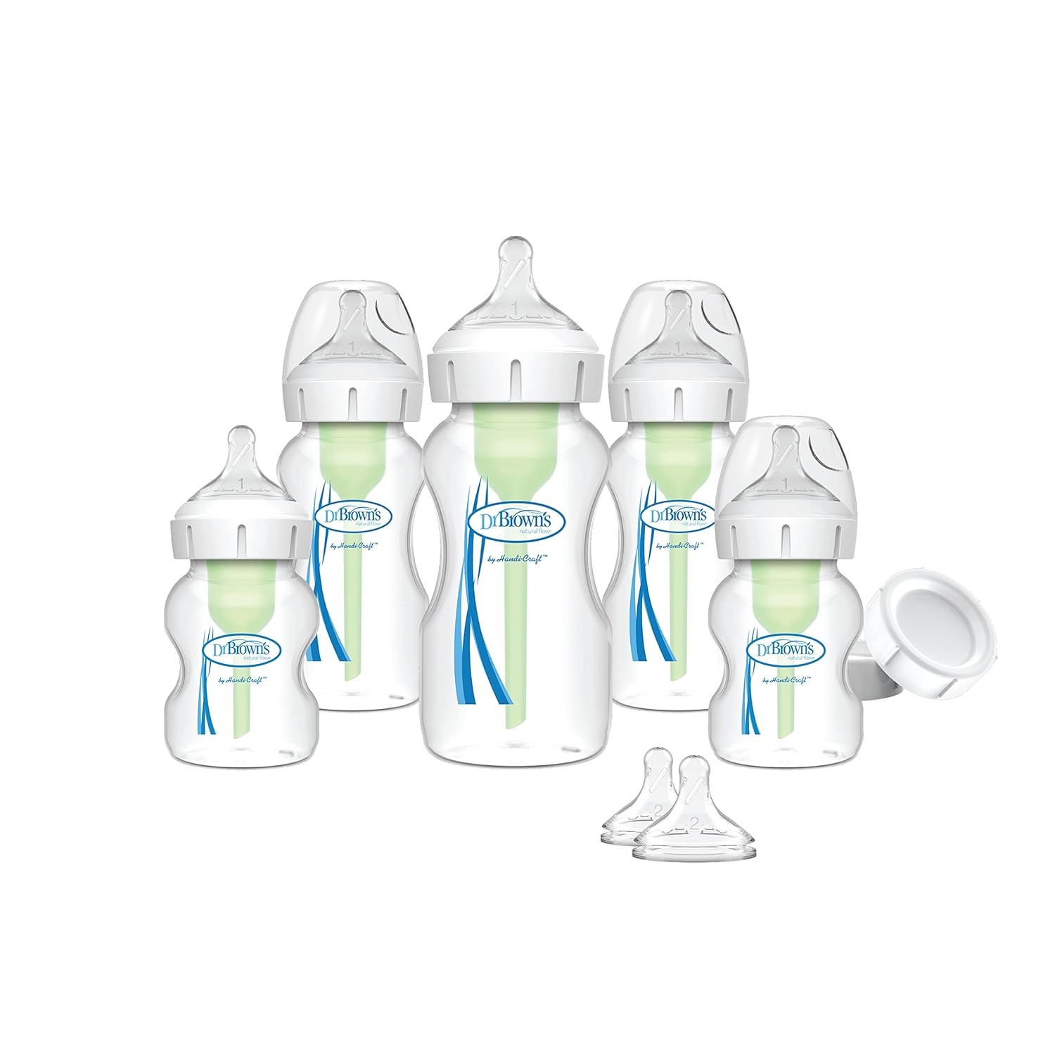 image:imageDr Browns AntiColic Options WideNeck Baby Bottle Set with Formula Mixing PitcherFeeding Set Baby Formula Mixing Pitcher