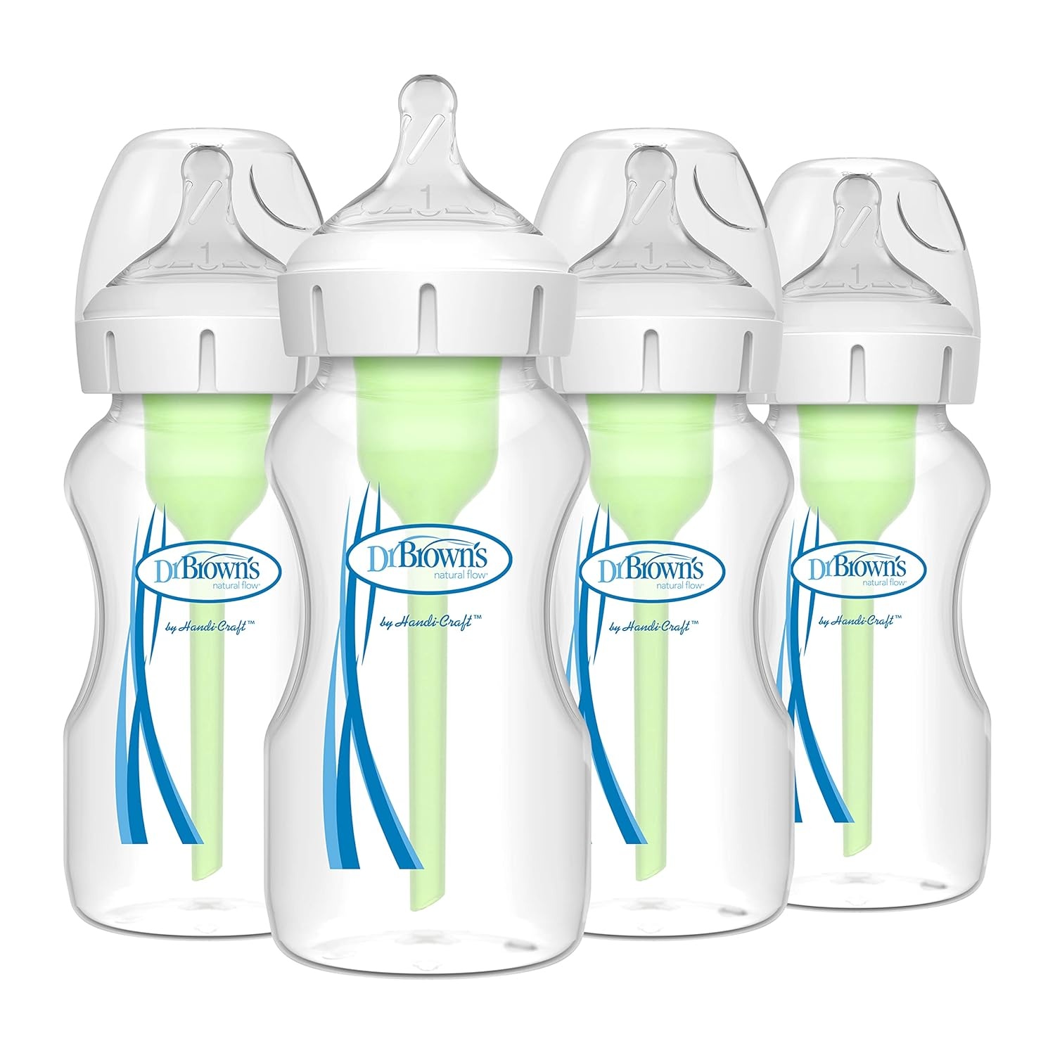 image:imageDr Browns Baby Bottle Sterilizer Dryer amp AntiColic Options WideNeck Bottles Level 1 Slow Flow Nipple 9 oz 4 Count
