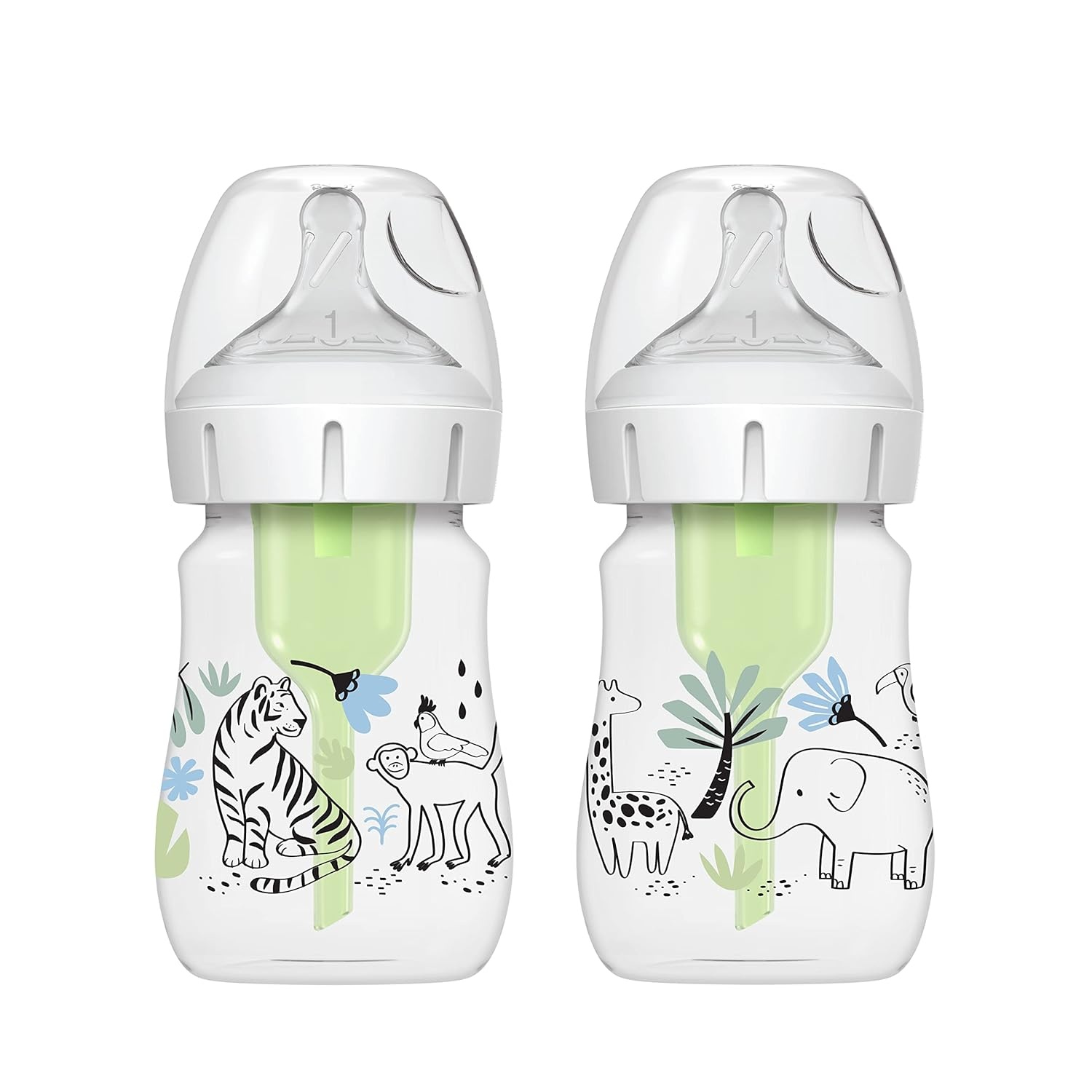 image:imageDr Browns InstaPrep Warm Water Dispenser to Instantly Prepare Babys Formula Bottle amp Natural Flow AntiColic Options WideNeck Baby Bottle Designer Edition Bottles Jungle Decos
