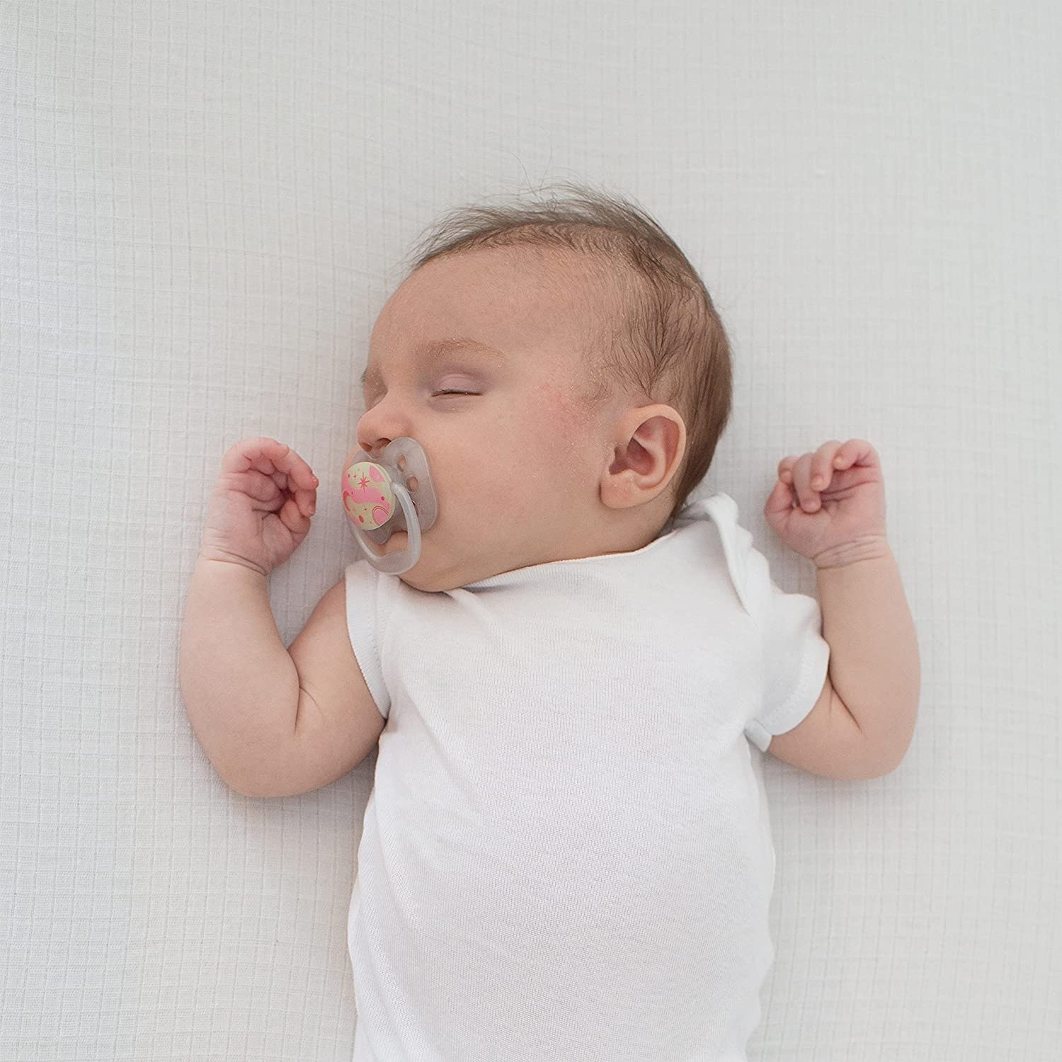 image:imageDr Browns Natural Flow AntiColic Options WideNeck Baby Bottle 9 oz270 mL Level 1 Nipple 4Pack 0m with Advantage Symmetrical Pacifier with Air Flow Pink 4Pack 06m