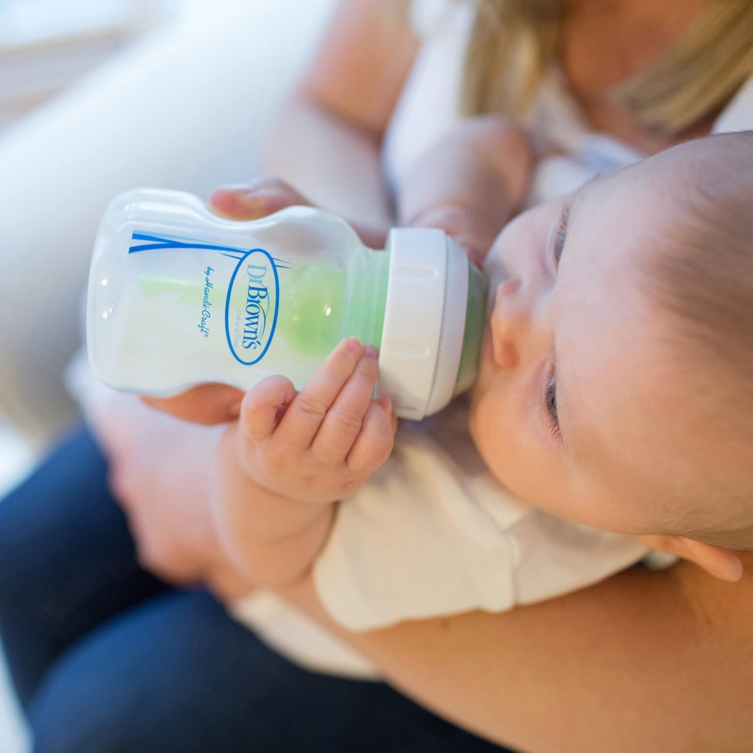 image:imageDr Browns Natural Flow AntiColic Options WideNeck Baby Bottles 5 oz150 mL with Level 1 Slow Flow Nipple 4 Count 0m Pack of 65 oz 1 Pack