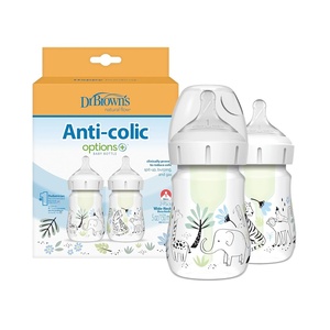 image:imageDr Browns AntiColic Options  WideNeck Baby Bottle Designer Edition Woodland 5 oz150 mL  Ocean 9oz270mL Level 1 Slow Flow Nipple 0m 4Pack2Pack  5 oz  Jungle