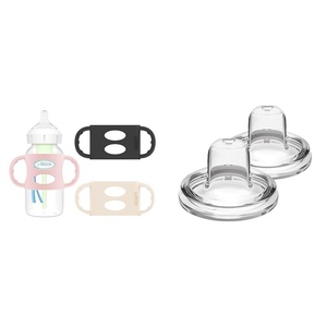 image:imageDr Browns Silicone Handles for WideNeck Baby Bottles 3 Pack amp Options WideNeck Bottle Sippy Spouts 2 Count