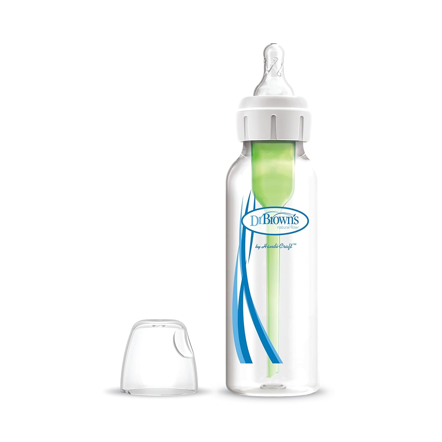 image:imageDr Browns AntiColic Options Special Edition Pink Baby Bottle Gift Set with Sippy Spout Cup Happy Paci Pacifier Teether Bottle Brush and Travel Caps PacifierTeether Style May VaryBottletoSippy Gray