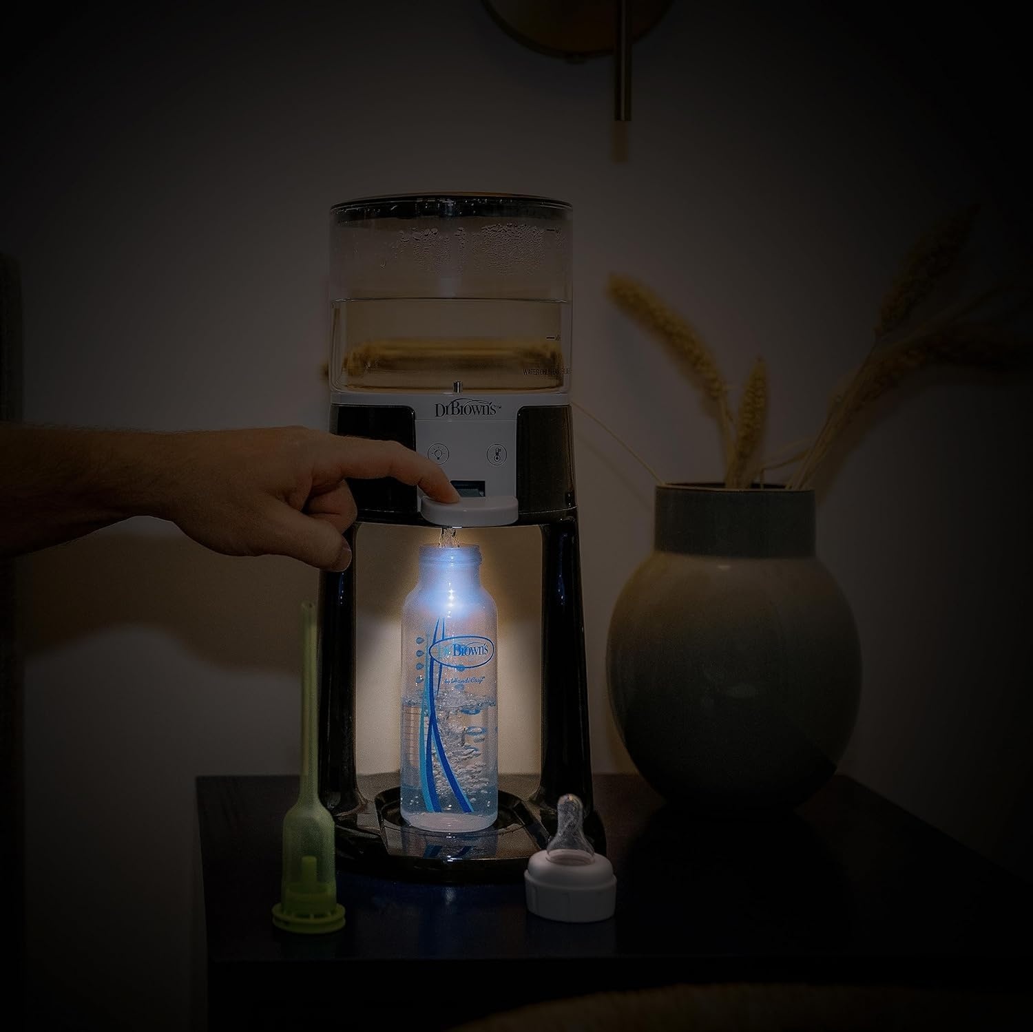 image:imageDr Browns InstaPrep Warm Water Dispenser with Natural Flow AntiColic Options Baby Bottles 8 oz250 mL with Level 1 Slow Flow Nipple 4 Pack 0m