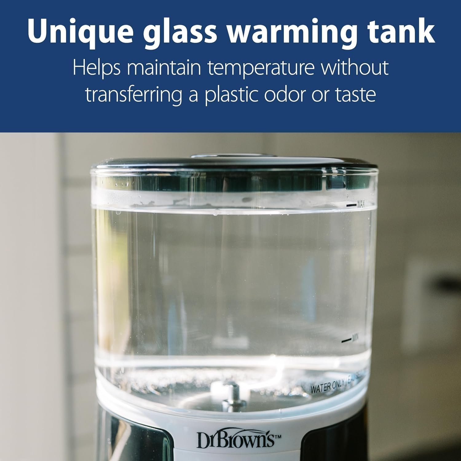 image:imageDr Browns InstaPrep Warm Water Dispenser with Natural Flow AntiColic Options Baby Bottles 8 oz250 mL with Level 1 Slow Flow Nipple 4 Pack 0m