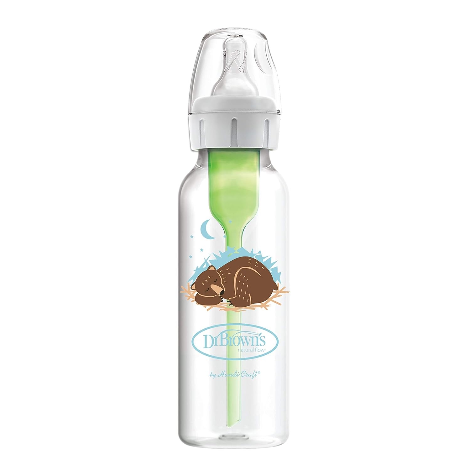 image:imageDr Browns Natural Flow AntiColic OptionsNarrow 8oz250mL Baby Bottle Lovey Gift Set with Level 1 Slow Flow Nipples PinkWoodland Animals