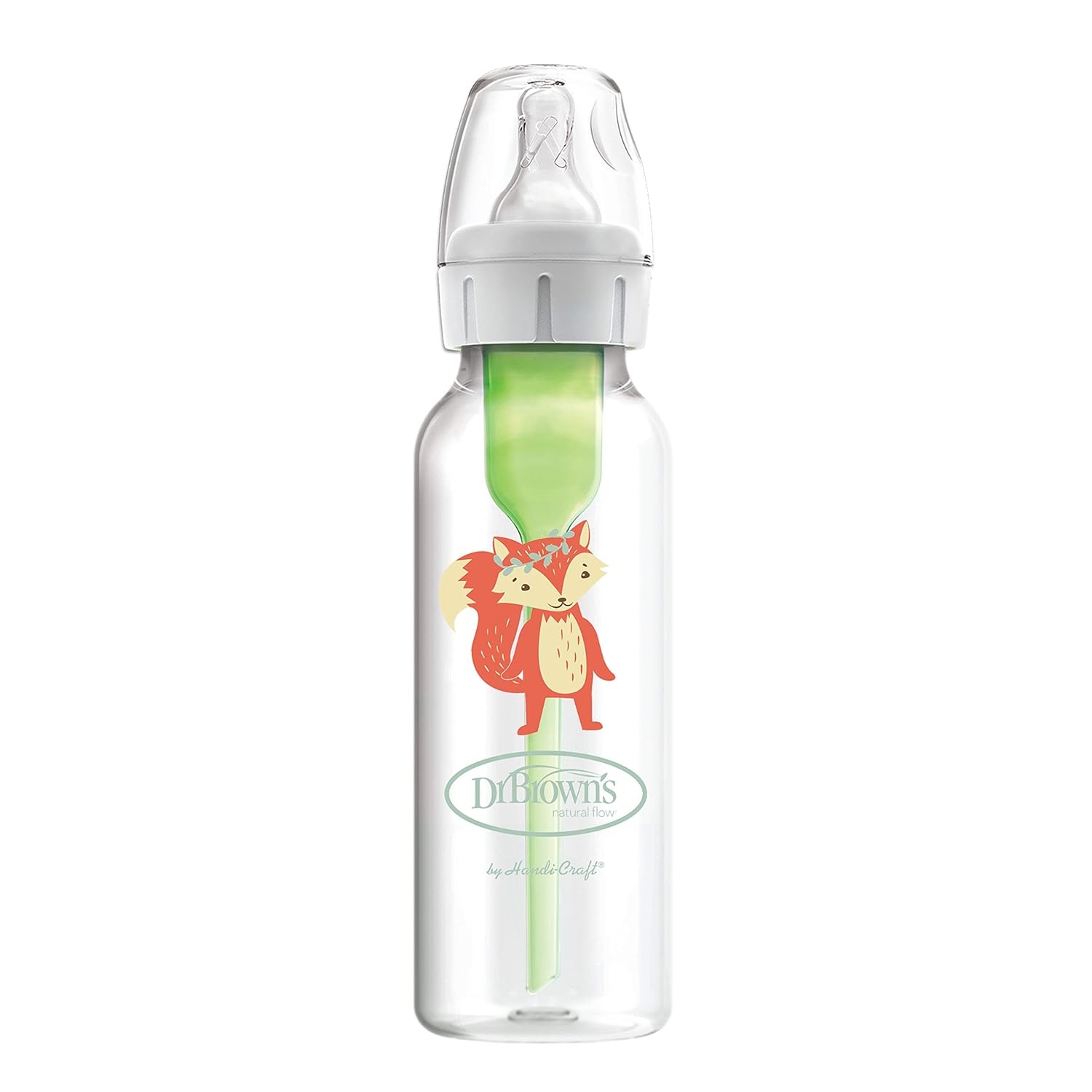 image:imageDr Browns Natural Flow AntiColic OptionsNarrow 8oz250mL Baby Bottle Lovey Gift Set with Level 1 Slow Flow Nipples PinkWoodland Animals