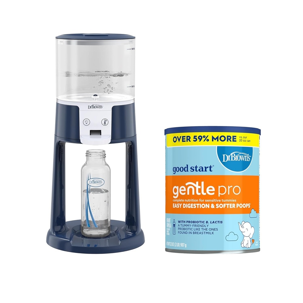 image:imageDr Browns InstaPrep Warm Water Dispenser Blur amp Good Start Baby Formula Powder GentlePro Stage 1 Non GMO 32 Ounce for 012 Months