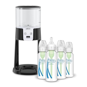 image:imageDr Browns InstaPrep Warm Water Dispenser with Natural Flow AntiColic Options Baby Bottles 8 oz250 mL with Level 1 Slow Flow Nipple 4 Pack 0m