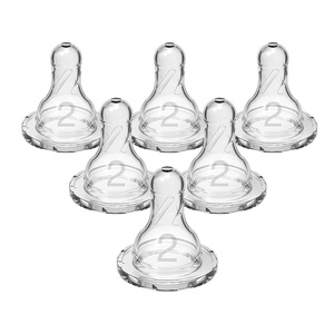 image:imageDr Browns Natural Flow Level 2 Narrow Baby Bottle Silicone NippleMedium Flow3m100 Silicone Bottle Nipple6 Count Pack of 12Level 2  Medium Flow  3m Pack of 12