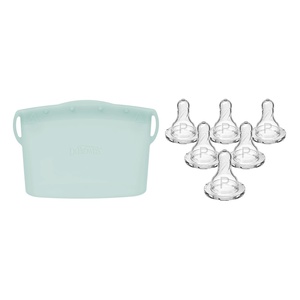 image:imageDr Browns Silicone Sterilizer Bag Preemie Baby Bottles amp Nipples 6 CountSterilizer Bag  Bottles  0m