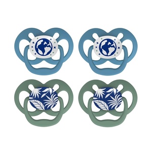 image:imageDr Browns Advantage GlowintheDark Baby Pacifier Fully Symmetrical Soother with Soft Silicone Bulb Scooter SquirrelPurple Nature 618m BPA Free 4 Pack4 Pack  GlowintheDark Blue Nature