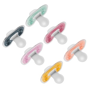 image:imageDr Browns Advantage OnePiece Silicone Baby Pacifier Fully Symmetrical Soother PinkMagentaOrangeGreenTealBisque 618m BPA Free 6 Pack