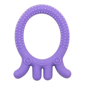 image:imageDr Browns Flexees Friends Purple Octopus Soft 100 Silicone Baby Teether BPA Free 3mOctopus  Purple