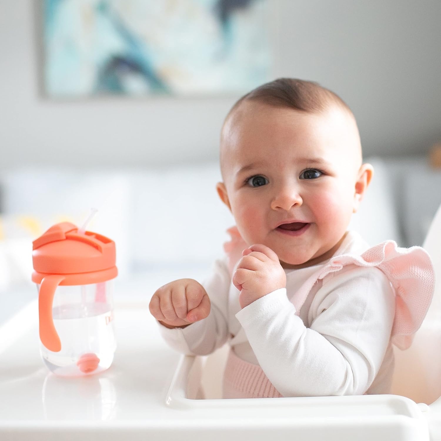 image:imageDr Browns Babys First Straw Cup Straw Replacement Kit with One Straw and One Cleaning Brush BPA Free1 Count Pack of 1