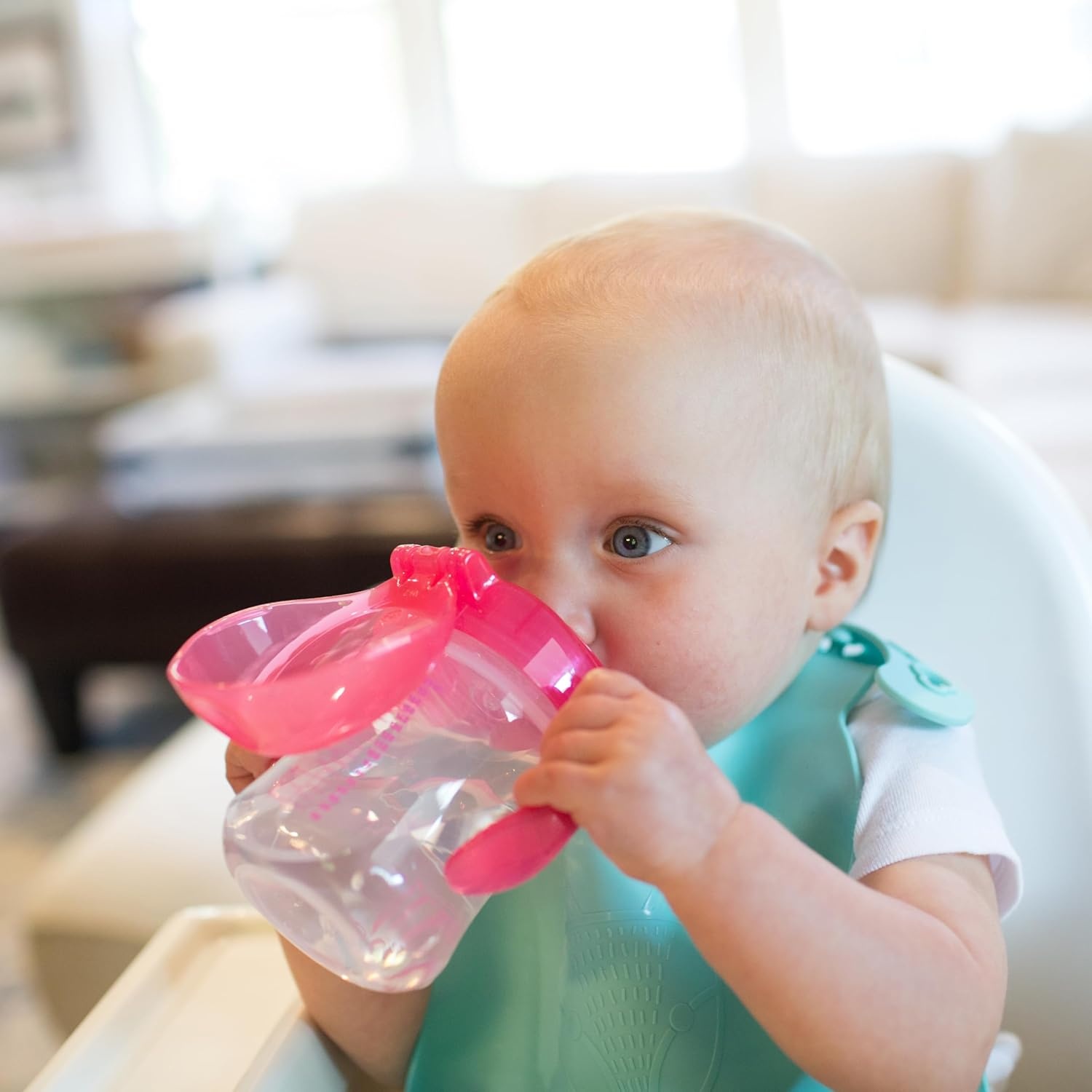 image:imageDr Browns Transition Sippy Cup with Soft Spout Pink 6oz 6m amp Milestones Cheers 360 Cup Spoutless Transition Cup with Handles for Easy Grip and LeakFree Learning Pink Safari 7 oz200 mL