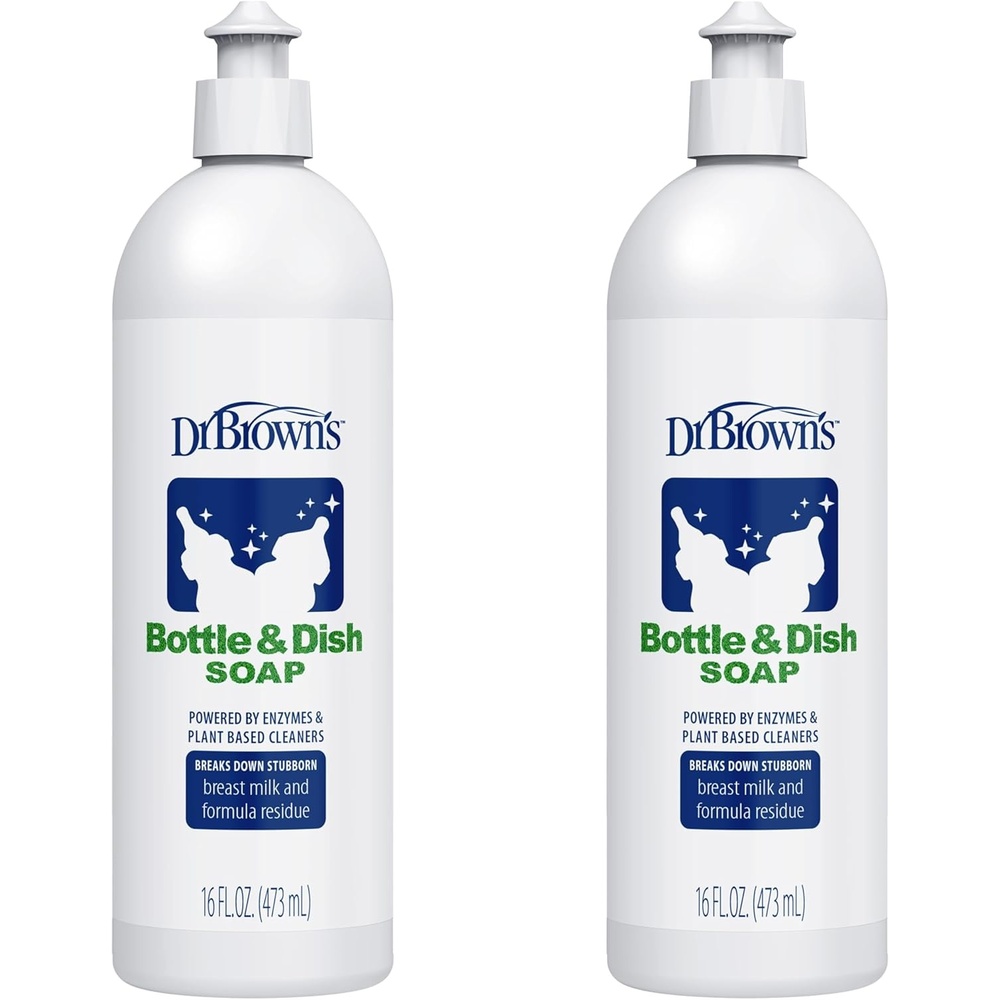 image:imageDr Browns Bottle amp Dish Soap for Baby Bottles and Baby Accessories PlantDerived FragranceFree 16 fl oz 1 Pack16 Fl Oz Pack of 2