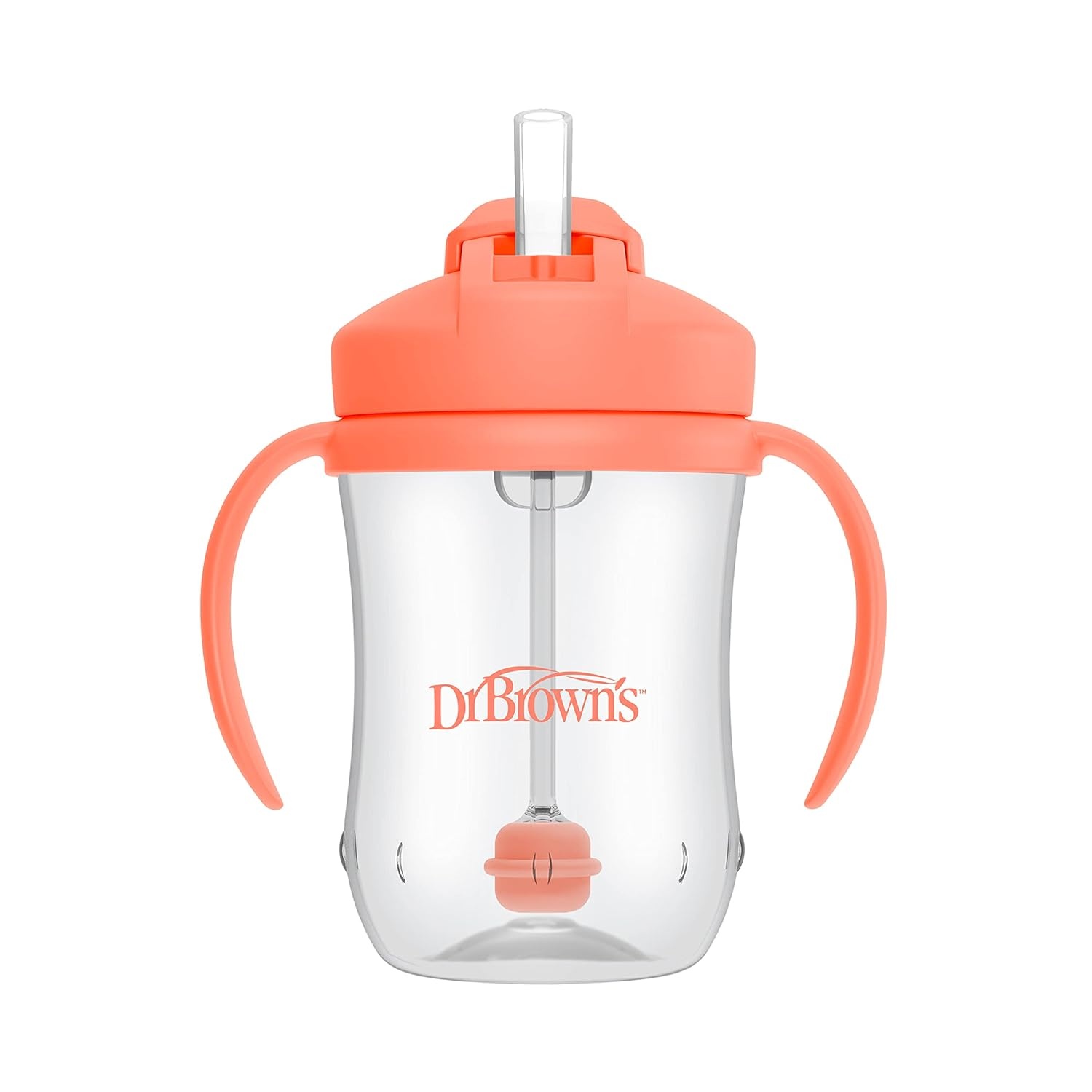 image:imageDr Browns Milestones Sippy Bottle 2Pack with Level 3 MediumFast Flow Nipple 6Pack for 6 Months Plus Babies2 Pack Light Pink Ecru