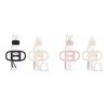 4-Pack  Black and Ecru + Light-Pink and Ecru