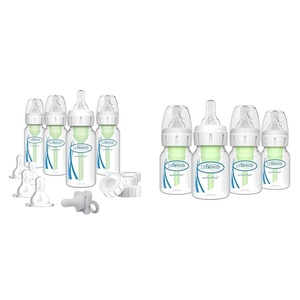 image:imageDr Browns AntiColic Breast to Bottle Feeding Set with Slow Flow Nipples and Preemie AntiColic Baby Bottles 4 Pack