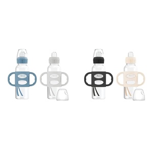image:imageDr Browns Milestones Sippy Bottle 2Pack with Level 3 MediumFast Flow Nipple 6Pack for 6 Months Plus Babies2 Pack  Light Blue  Gray