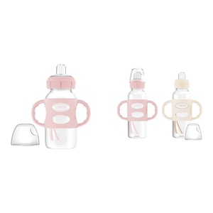 image:imageDr Browns Milestones Sippy Bottle 2Pack with Level 4 Fast Flow Nipple 6Pack1 Pack  Light Pink