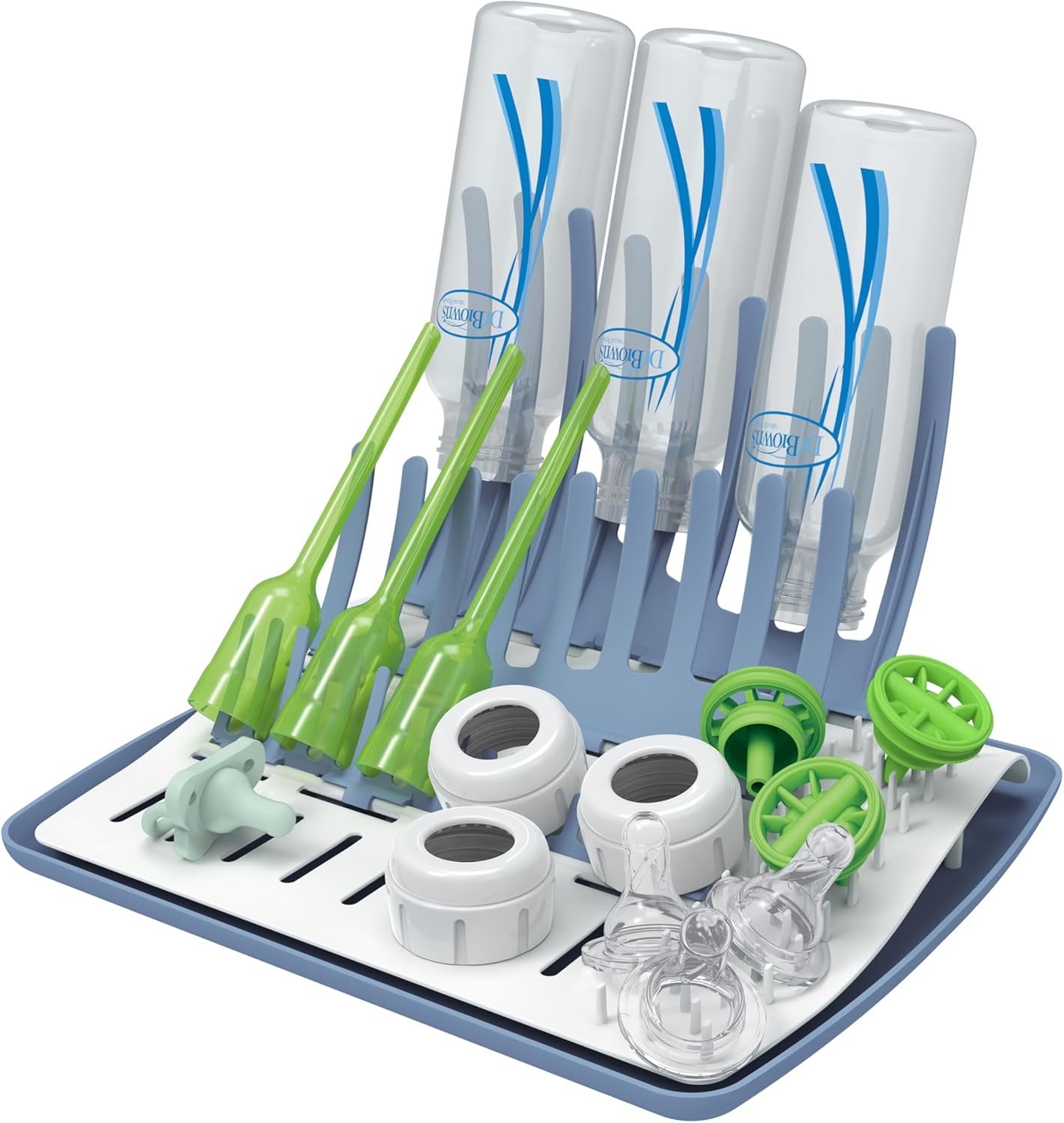 image:imageDr Browns Folding Baby Bottle Drying Rack for Easy Storage Dry Nipples Pacifiers and Other Baby Essentials BPA FreeFolding Drying Rack