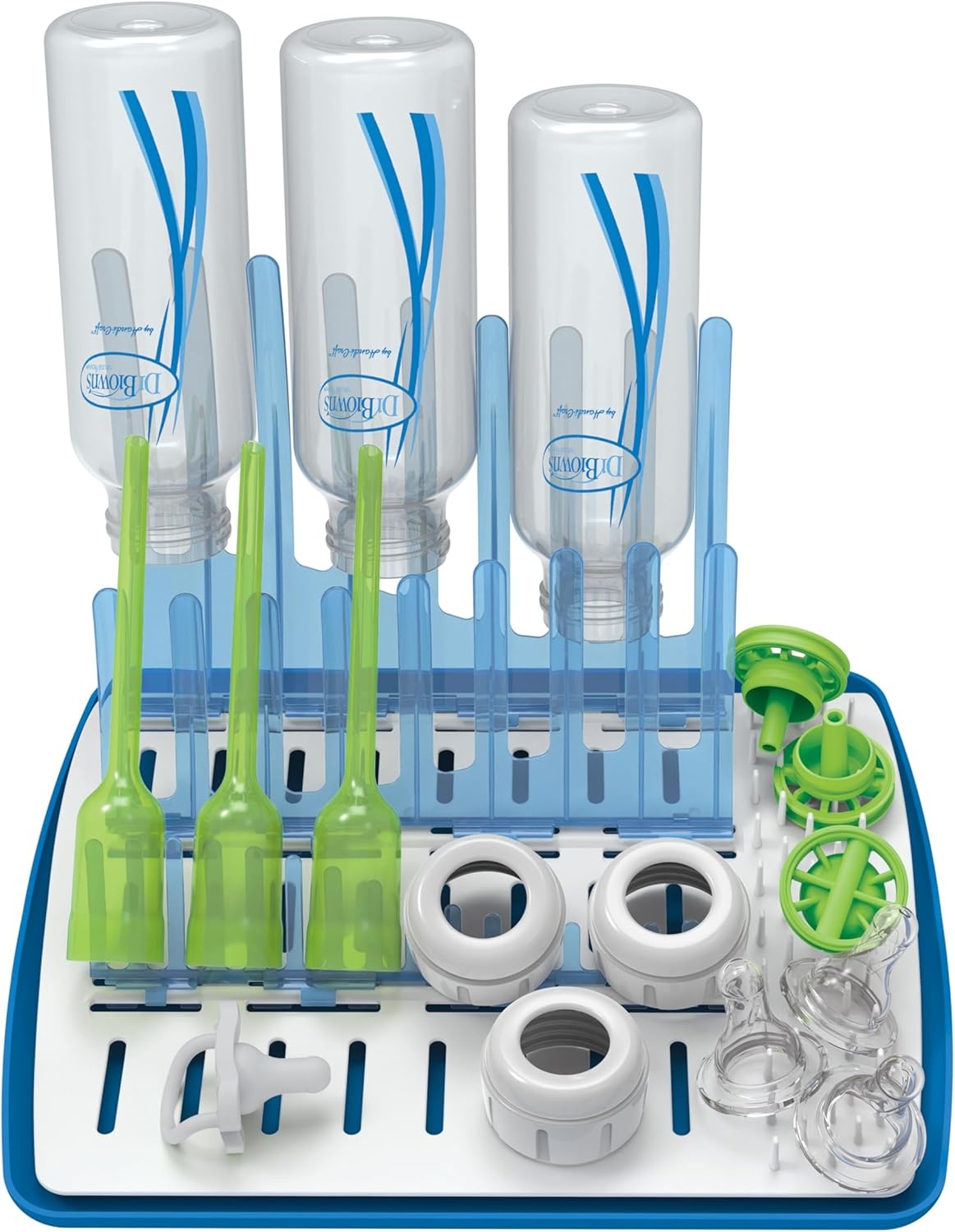 image:imageDr Browns Folding Baby Bottle Drying Rack for Easy Storage Dry Nipples Pacifiers and Other Baby Essentials BPA FreeFolding Drying Rack