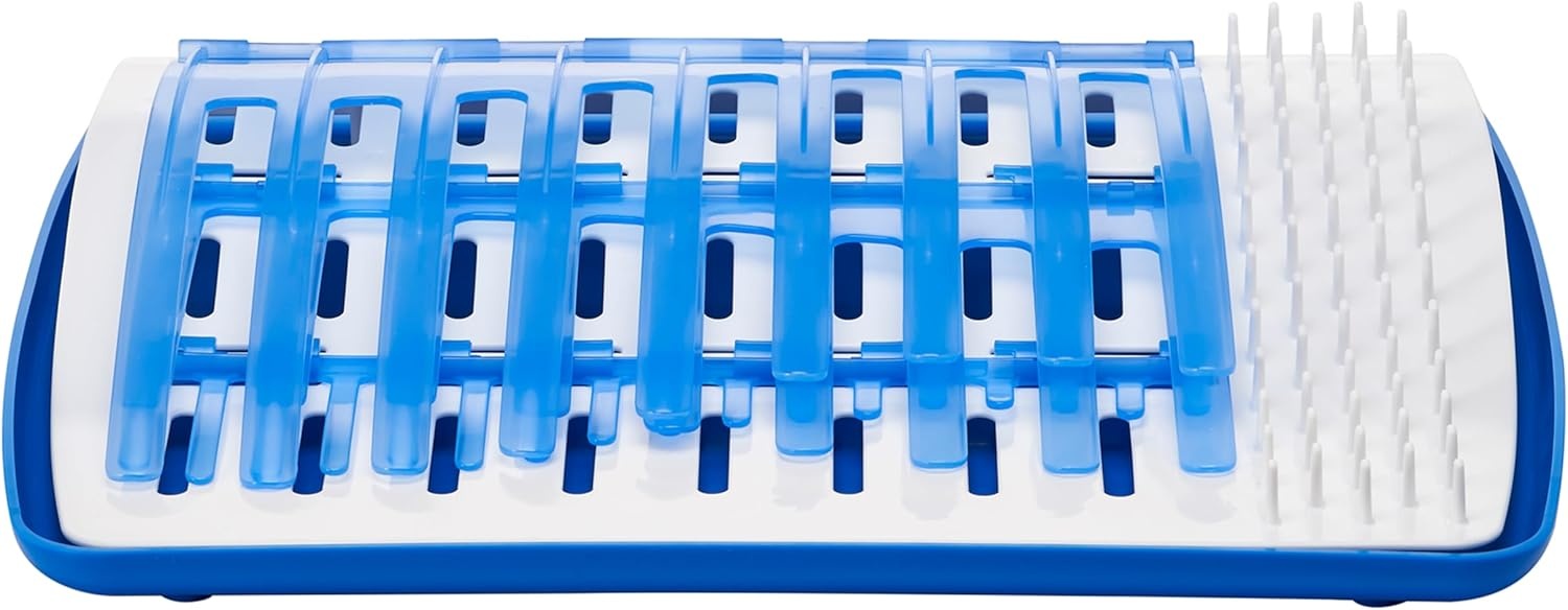 image:imageDr Browns Folding Baby Bottle Drying Rack for Easy Storage Dry Nipples Pacifiers and Other Baby Essentials BPA FreeFolding Drying Rack Pack of 6