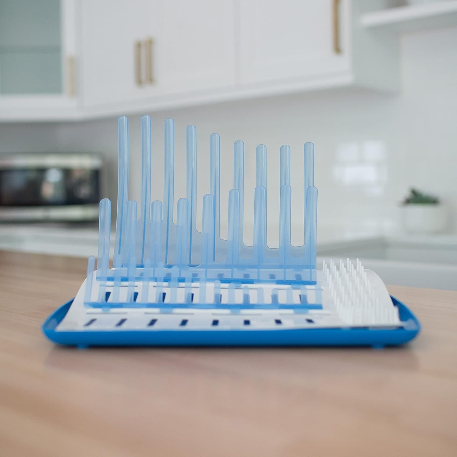 image:imageDr Browns Reusable Sponge Baby Bottle Cleaning Brush with Suction Cup Stand Scrubber and Nipple Cleaner Pink 1PackBlue Bottle Brush Drying Rack