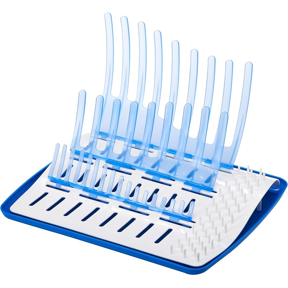 image:imageDr Browns Folding Baby Bottle Drying Rack for Easy Storage Dry Nipples Pacifiers and Other Baby Essentials BPA FreeFolding Drying Rack Pack of 6
